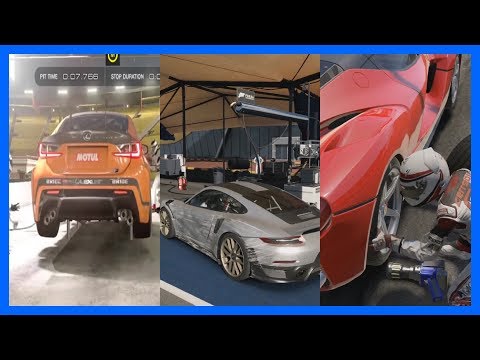 Forza 7 Vs GT Sport Vs Project Cars 2 Vs Assetto Corsa Vs F1 2017 PIT STOP Comparison