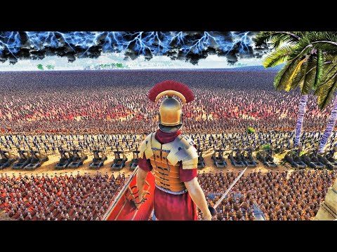 ELITE ROMAN MILITARY CAMP 5,000,000 MONGOL INVASION! - Ultimate Epic Battle Simulator 2