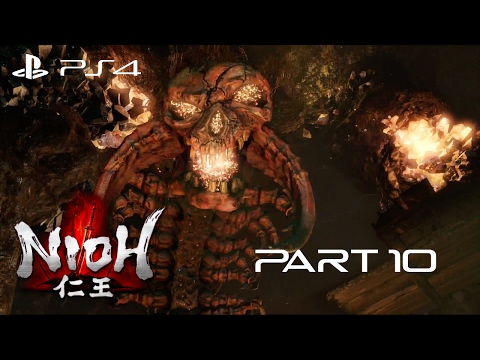 Nioh Walkthrough Gameplay Part 10 - Great Centipede Boss