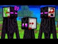 How Mikey and JJ Control Enderman Family Mind in Minecraft (Maizen)