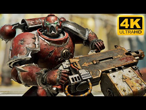 CHAOS HEAVY BOLTER GAMEPLAY - Word Bearers vs Tyranids - Warhammer 40k: Space Marine 2 (4K, Mod)