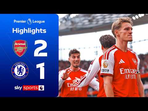 Arsenal stage comeback in fiery London derby 🔥 | Arsenal 2-1 Chelsea | Premier League Highlights