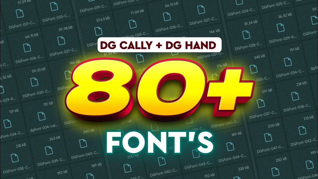 DG CALLY & DG HAND 80+ Fonts || Dg Hand 10 , Dg Hand 50 Fonts || Text Fonts || Calligraphy Fonts