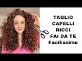 come taglio i capelli ricci da sola