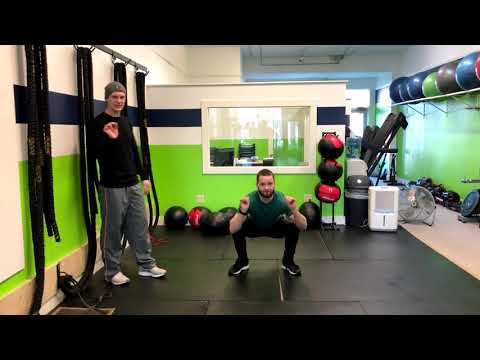 Squat with Alternating Kick