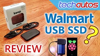 A Walmart-Brand Portable SSD! Onn 250 GB USB SSD Review
