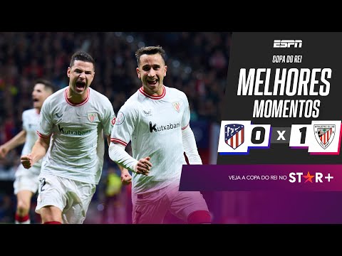 Gols e lances de Atlético de Madri x Athletic Bilbao