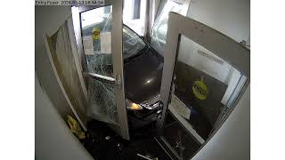 Driver slams car into Wasilla Police Department headquarters