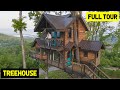2 STORY TREEHOUSE AIRBNB FULL TOUR Luxury Treehouse W Amazing Views