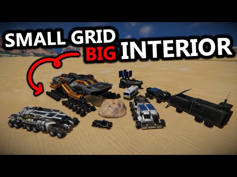 Small Grid Rovers with Interiors: Space Engineers Build Contest #2