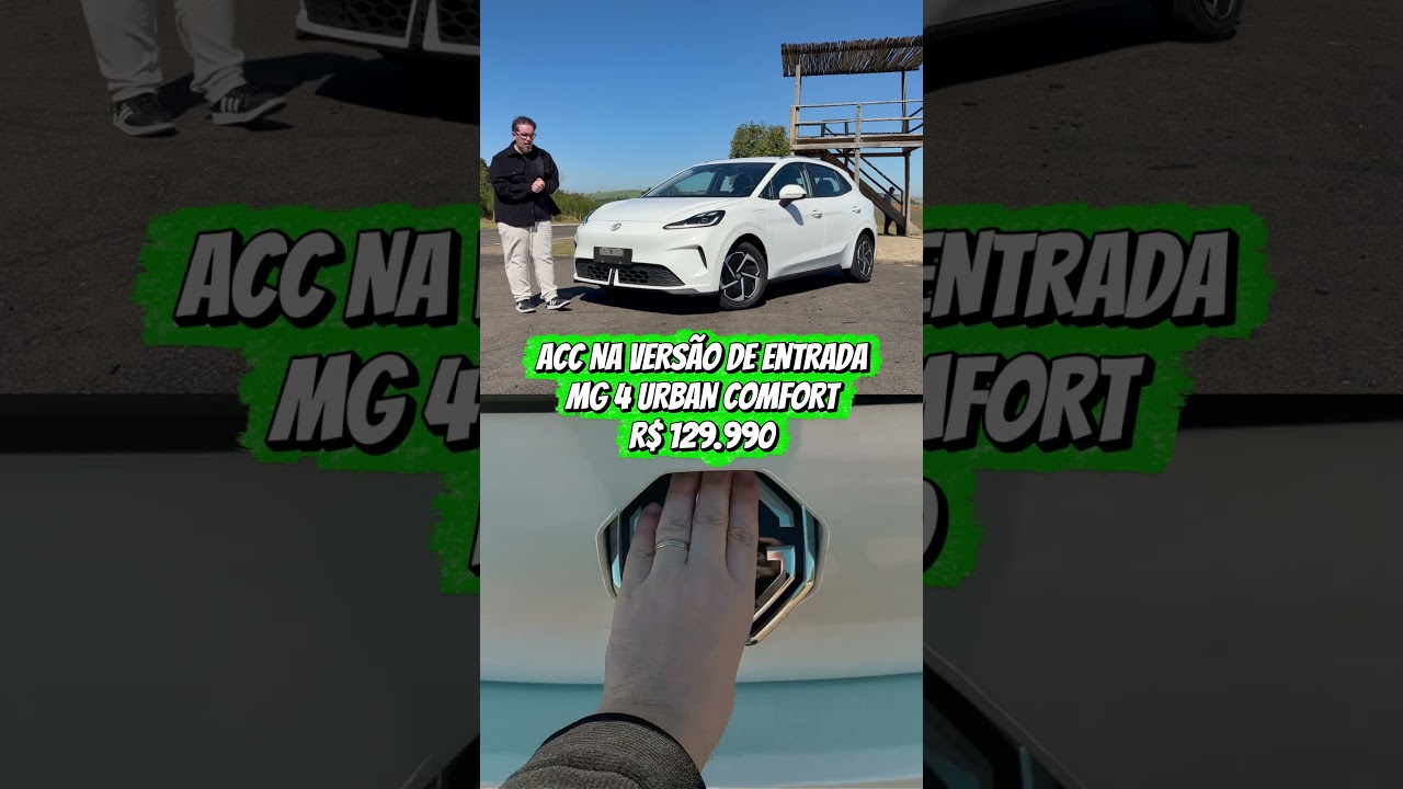 MG 4 URBAN CONFORT: HATCH ELÉTRICO DE R$ 130 MIL COM ACC DE SÉRIE! 😱⚡