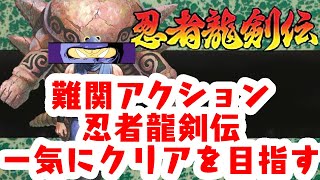 「ゲーム配信」#1 ドジっ子主人公が切れる？おのれ邪鬼王！難易度が激ムズなんじゃ！FCのアクション忍者龍剣伝を生配信