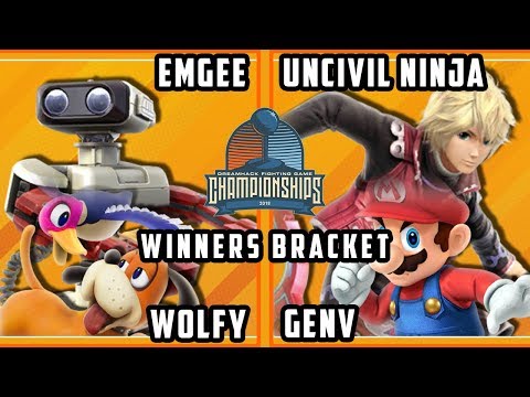 DHATL18 Smash 4 - emgee & wolfy Vs. Uncivil ninja & GENV - Wii U Doubles Bracket