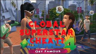 THE SIMS 4| GET FAMOUS - HOW TO BECOME A GLOBAL SUPERSTAR AND HAVE A GREAT REPUTATION CHEAT!