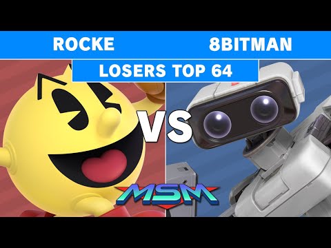 MSM Online 31 - Rocke (Pacman) Vs. 8Bitman (Rob) Losers Top 64 - Smash Ultimate
