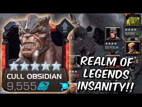 5 Star Cull Obsidian Realm Of Legends Insanity! - Rank 4 Gameplay - Marvel Contest of Champions