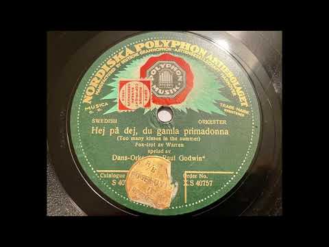 Tanz -Orchester Paul Godwin - Too many Kisses in the Summer