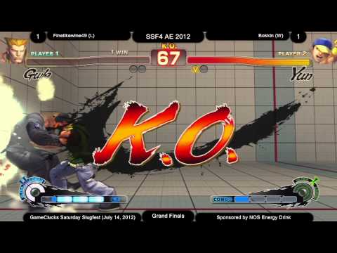 Finelikewine49 (GU) vs Bokkin (YU) - Grand Finals - AE 2012 - GameClucks Saturday Slugfest