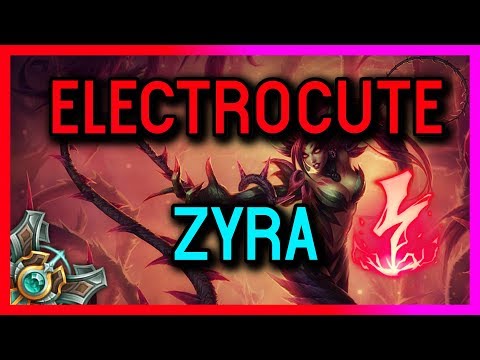 ELECTROCUTE ZYRA SUPPORT - MASTER SEASON 8  - League of Legends