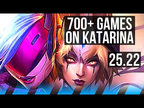 KATARINA vs LEBLANC (MID) | 700+ games | KR Master | 25.22