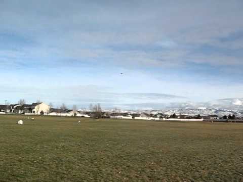Zach flying his remote controlled plane