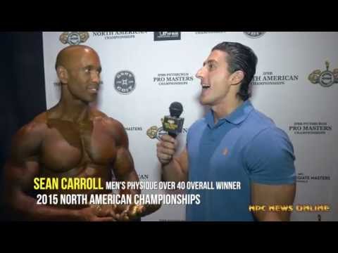 SEAN CARROLL MEN'S PHYSIQUE OVER 40 OVERALL WINNER