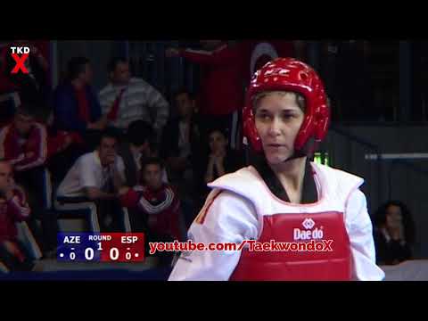 Taekwondo Euros 2006 Female Fin Weight Final - Sharun Yusifova (AZE) v Belen Asensio (ESP)