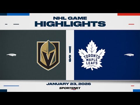 NHL Highlights | Golden Knights vs. Maple Leafs - January 23, 2026