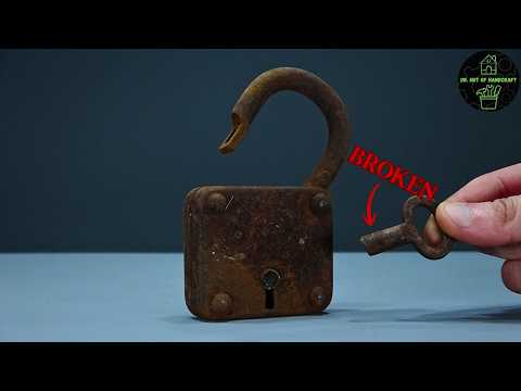 Restoring a 1895's padlock and a broken key! I Dr. Hut of Handcraft