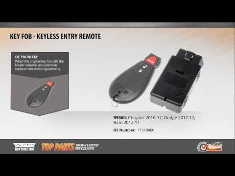 Highlighted Part: 3-Button Key Fob for Select Chrysler, Dodge & Ram Models