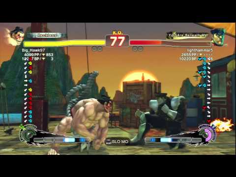 Big_Hawk97 (E.Honda) Vs lighthammar5 (M.Bison) SSF4 AE Ranked Matches - PSN