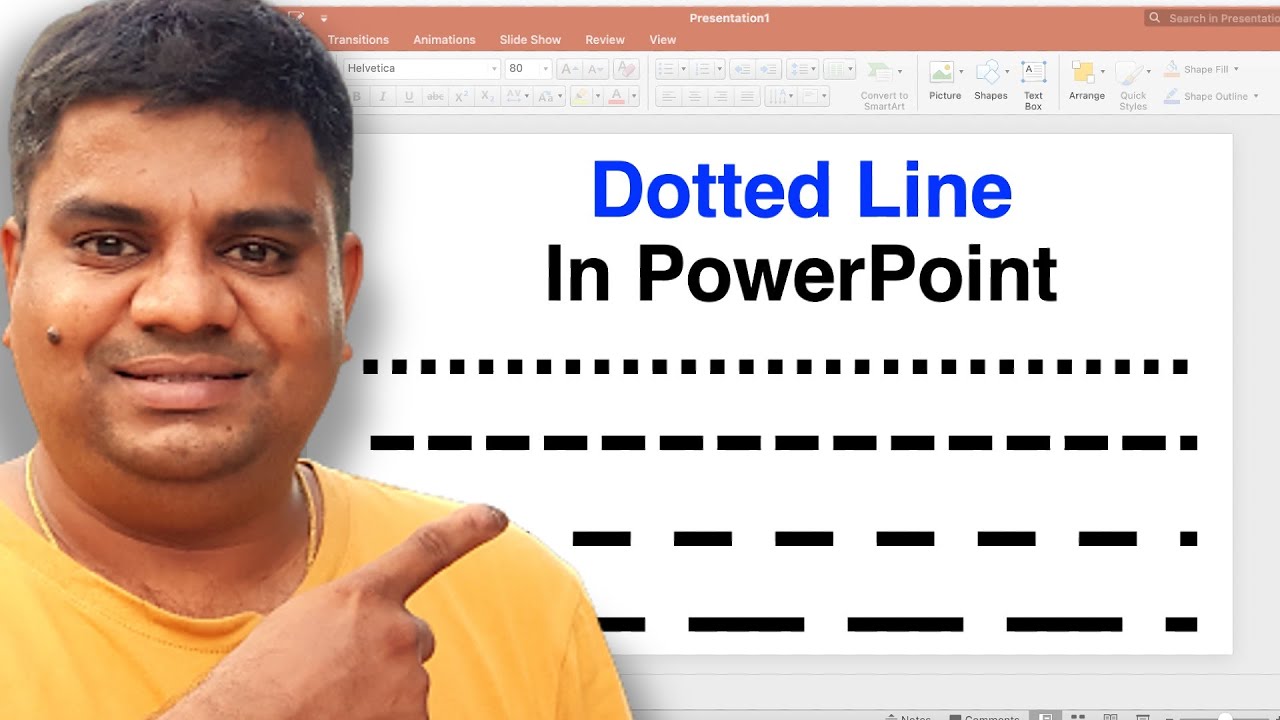 How to Insert Dotted Line In PowerPoint