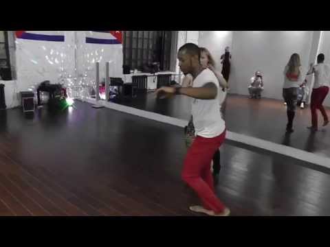 Salsa Class 20.01.15 at D'AKOKAN Dance School - Yoandy Villaurrutia