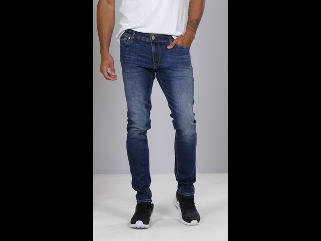 Vídeo relacionado con JACK & JONES Glenn Original SQ 356 - Vaqueros Ajustados para Hombre, Black Denim, 33W x 32L