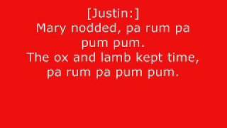 Justin Bieber - Drummer Boy Lyrics.