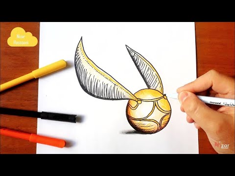 comment dessiner le vif d'or dans harry potter