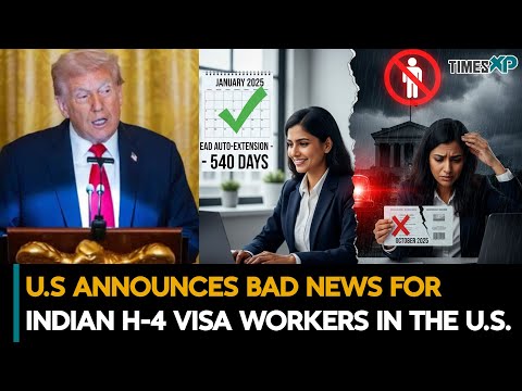 Indian H-4 Visa Holders At Risk? | No H-4 EAD Extension| Indians In The U.S.