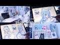 🪼ᰔ Mini Vlog Draw With Me Reorganizing Desk Yesstyle Haul Rendering Clothes Grwm