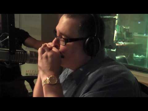 John Popper plays the harmonica on the Covino & RIch Show