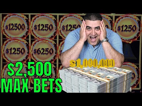 🔴$1,000,000 LIVE & $2,500 MAX BET - BIGGEST SLOT PLAY EVER On YouTube History