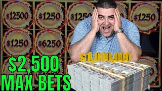 🔴$1,000,000 LIVE & $2,500 MAX BET - BIGGEST SLOT PLAY EVER On YouTube History