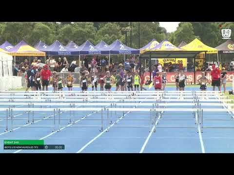 Boys U10 60m Hurdles Timed Final 2 : 2024-25 State Track and Field Championships