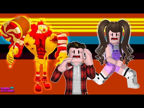 Roblox- FUGINDO DO RONALD NO RESTAURANTE (Ronald capítulo 1)