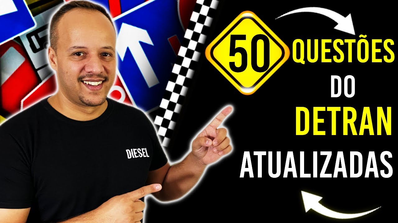 SIMULADO DO DETRAN 2024 - 🚦 REVISÃO DE 50 QUESTÕES DE LEGISLAÇÃO- PROVA SIMULADA DO DETRAN 2024