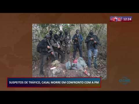 Suspeitos de traÌfico, casal morre em confronto com a PM 07 09 20