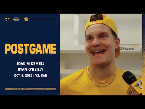 "I like to play hard and I like to hit" - Joakim Kemell & Ryan O’Reilly Postgame: Oct. 4, 2025