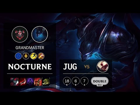 Nocturne Jungle vs Lee Sin - EUW Grandmaster Patch 10.16