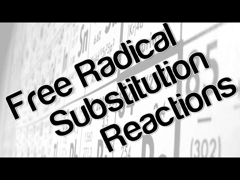 Free radical substitution reactions