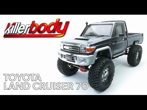 Building a KillerBody Toyota Landcruiser 79 1/10 Hard Body Kit on an Axial SCX10 II