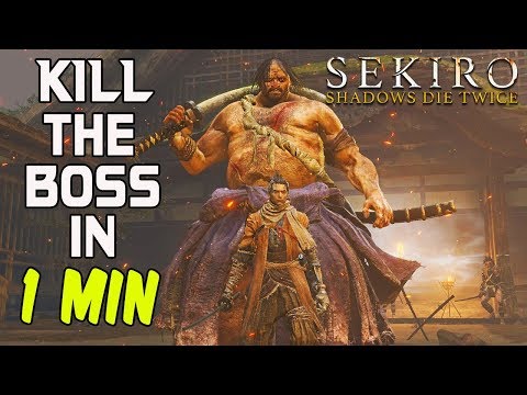 SEKIRO BOSS GUIDES - How To Kill Juzou The Drunkard In 1 Minute!